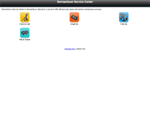 Tablet Screenshot of germantownservicecenter.com